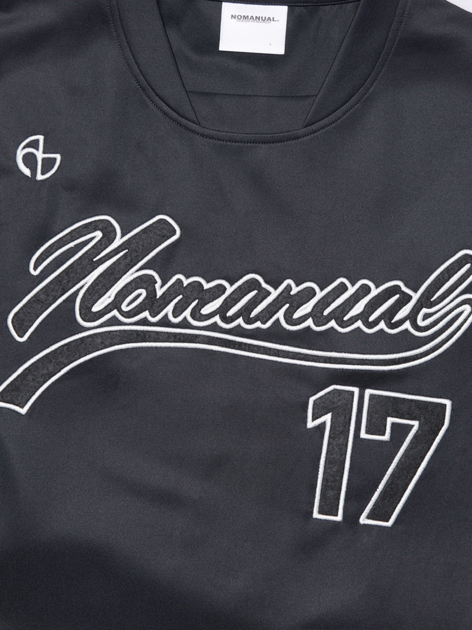 【NOMANUAL】SWEEP BASEBALL JERSEY / 【ノーマニュアル】ベースボールジャージロゴ半袖Tシャツ