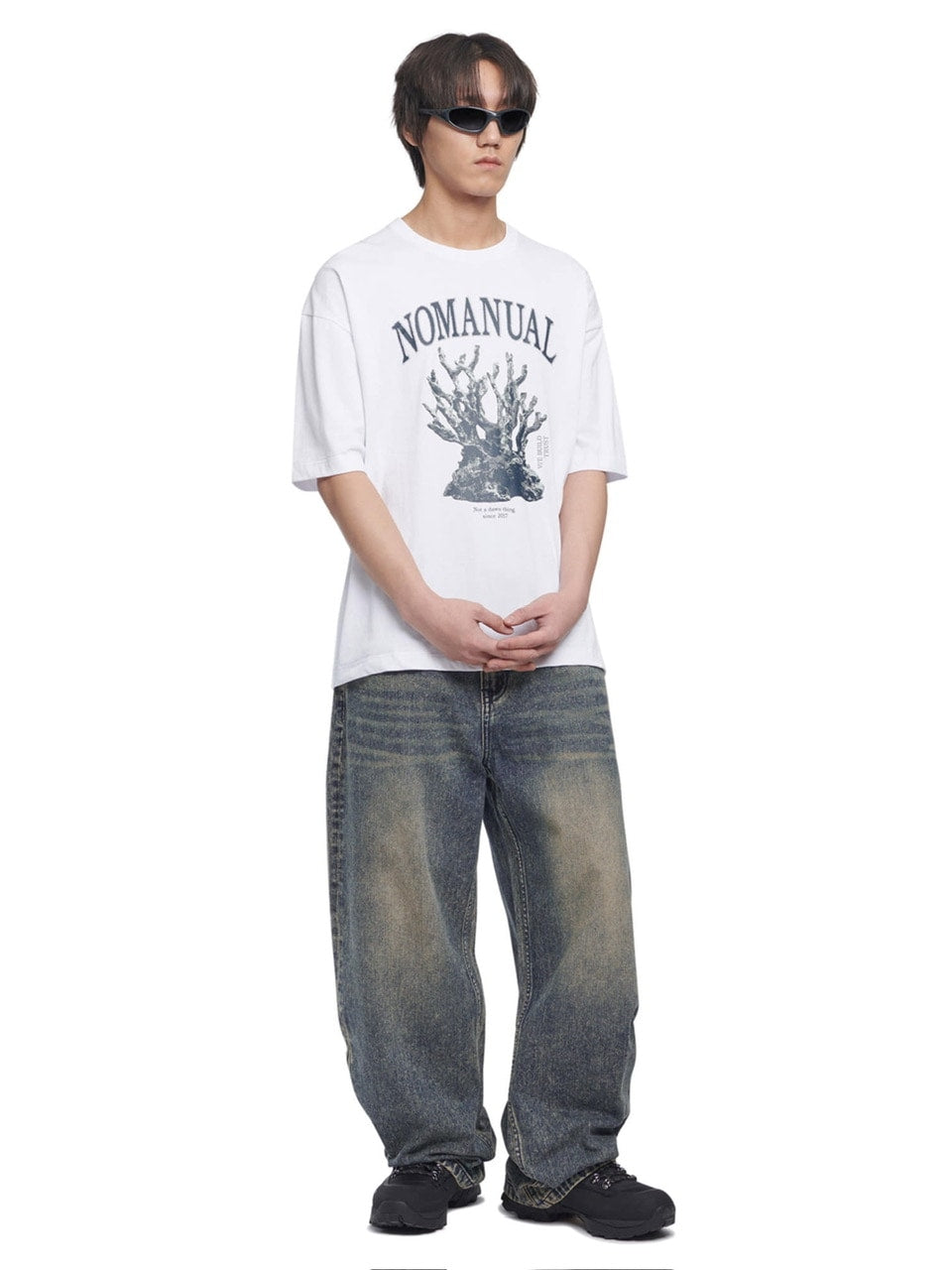 【NOMANUAL】METAL CORAL REEF T-SHIRT