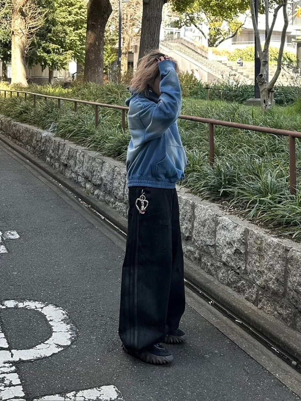 【Chikashitsu +】original big heart charm key strap