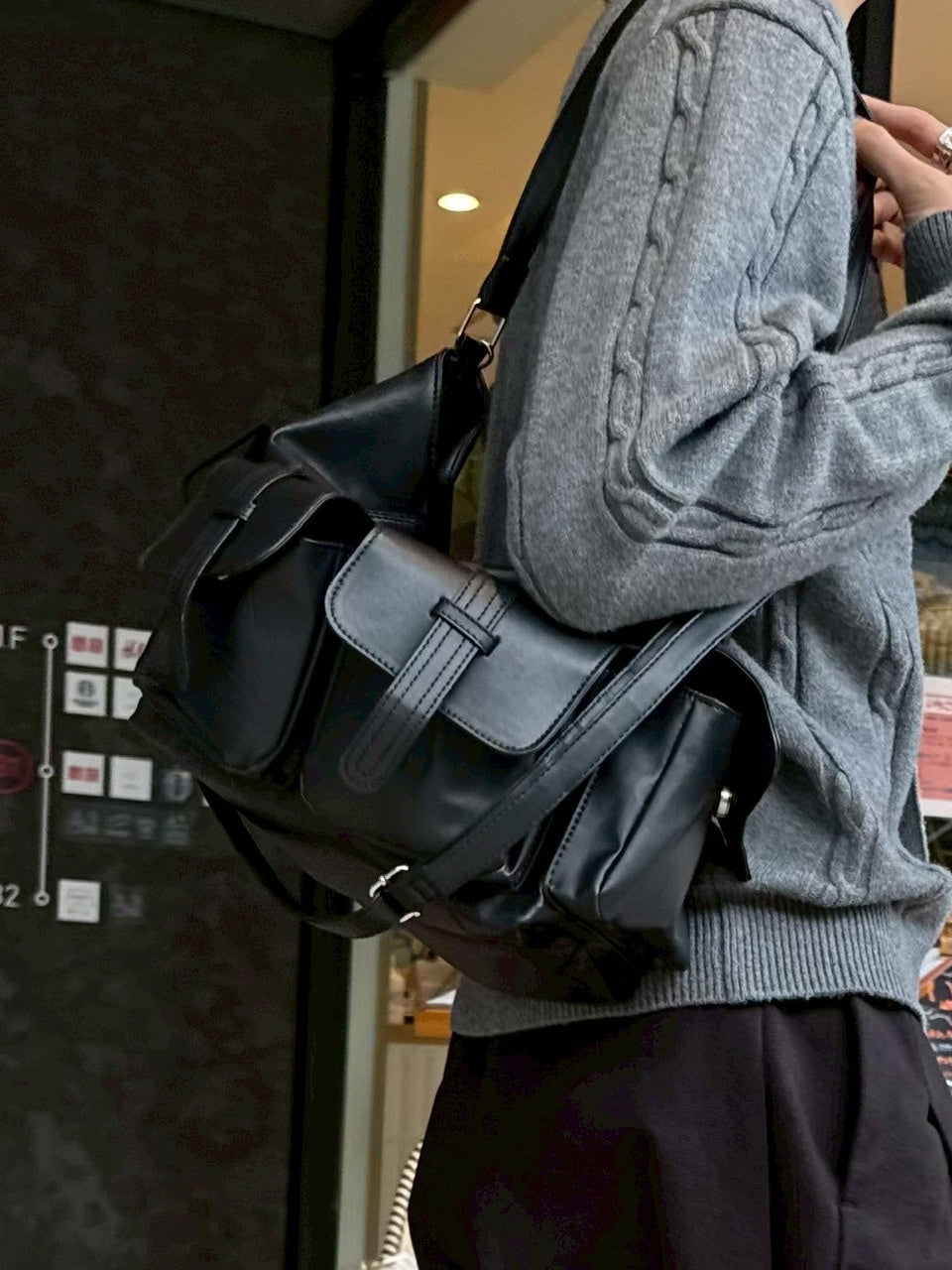 【Chikashitsu +】4pocket leather bag