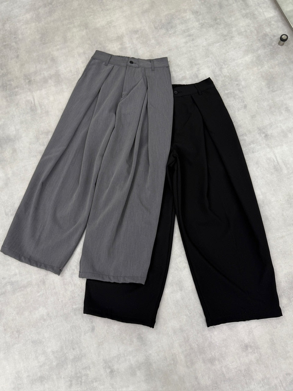 受注制【nmtc +】pin tuck wide slacks (2color)