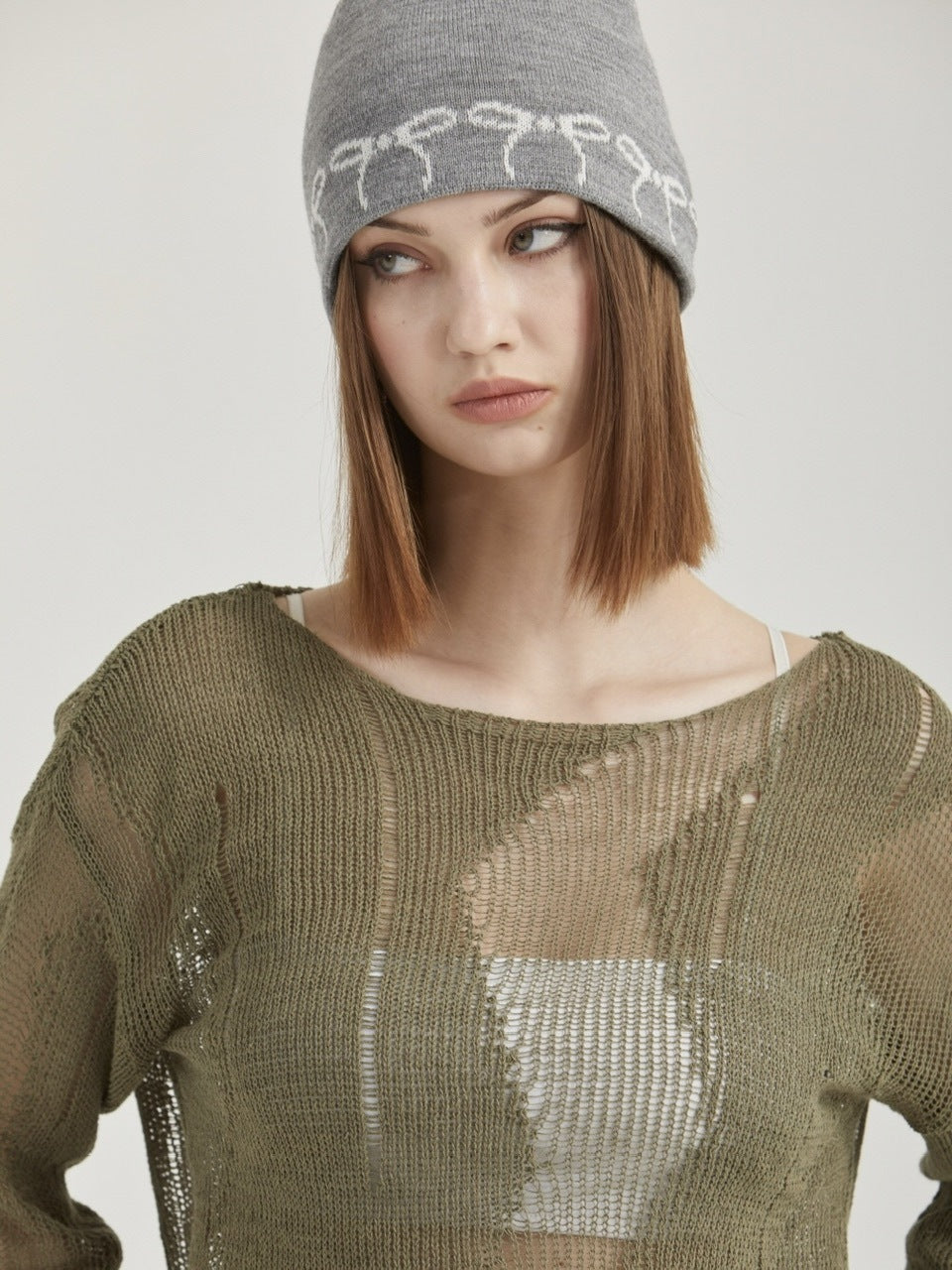 【GATELESS】RIBBON BEANIE