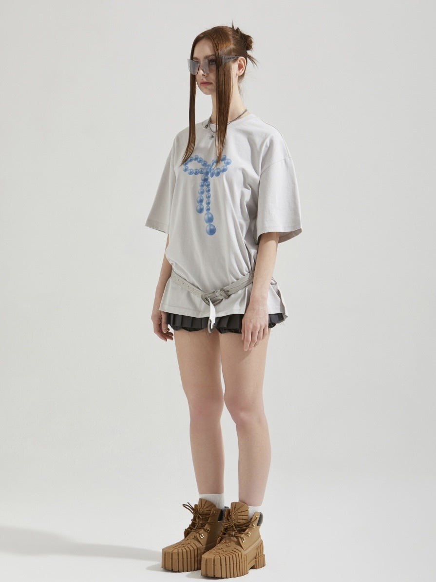 【GATELESS】MICRO MINI PLEATS SKIRT PANTS