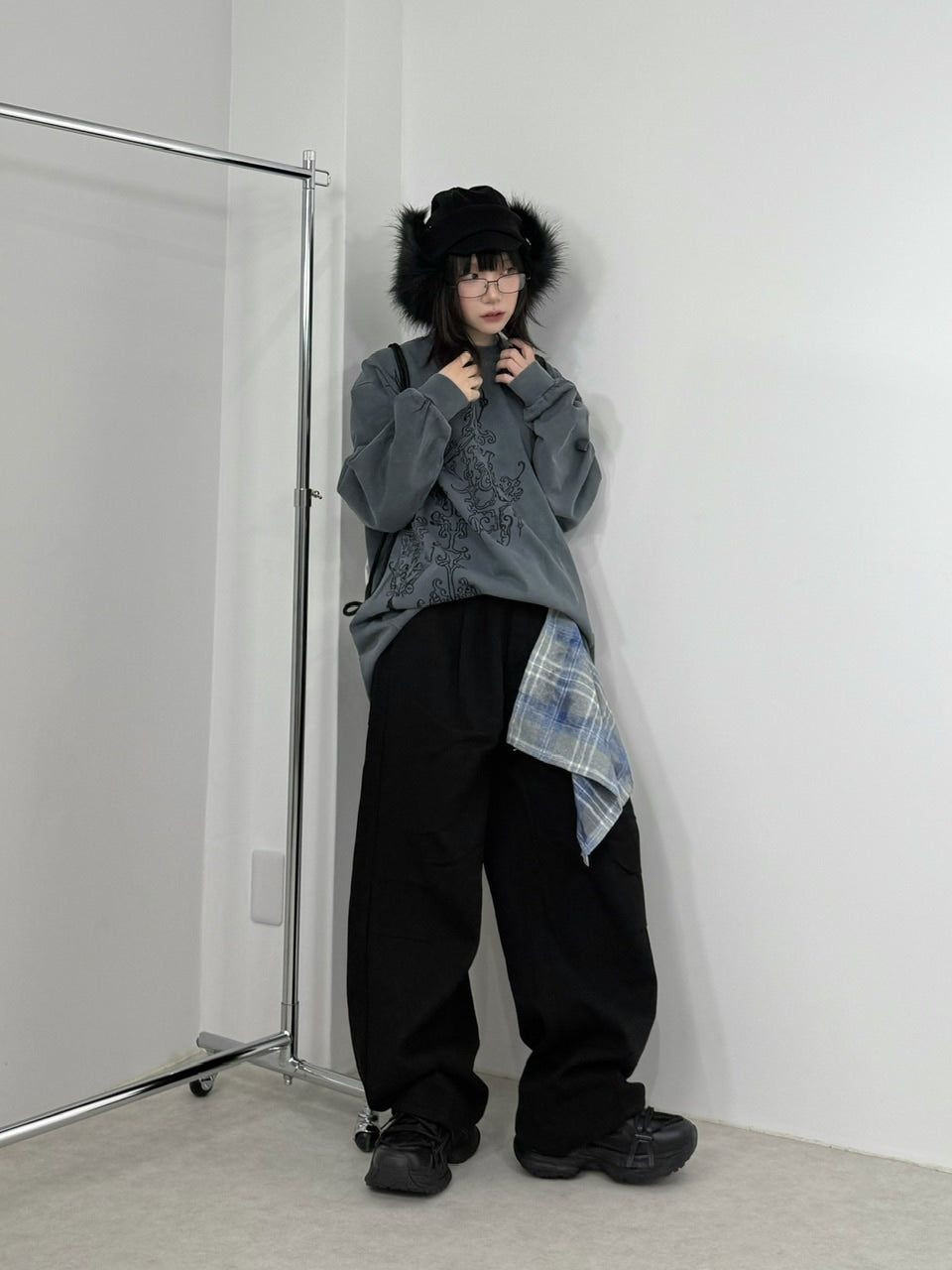 国際配送【Nerd out XU】Chaos design long sleeve (2color)