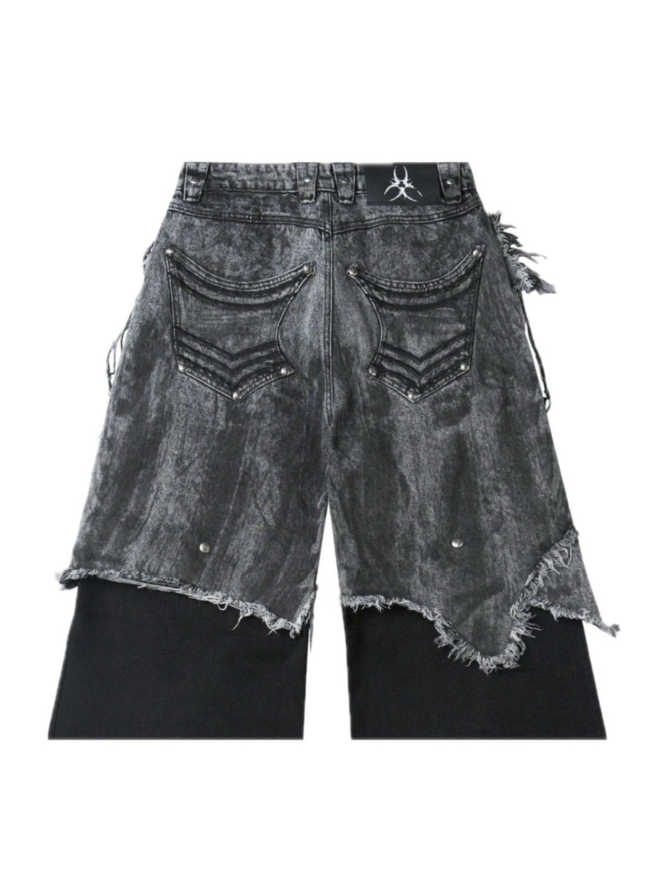 Cozy world Wide】005 CHAOS DREAM WAXED GREY LAYER PANTS – PRESSING