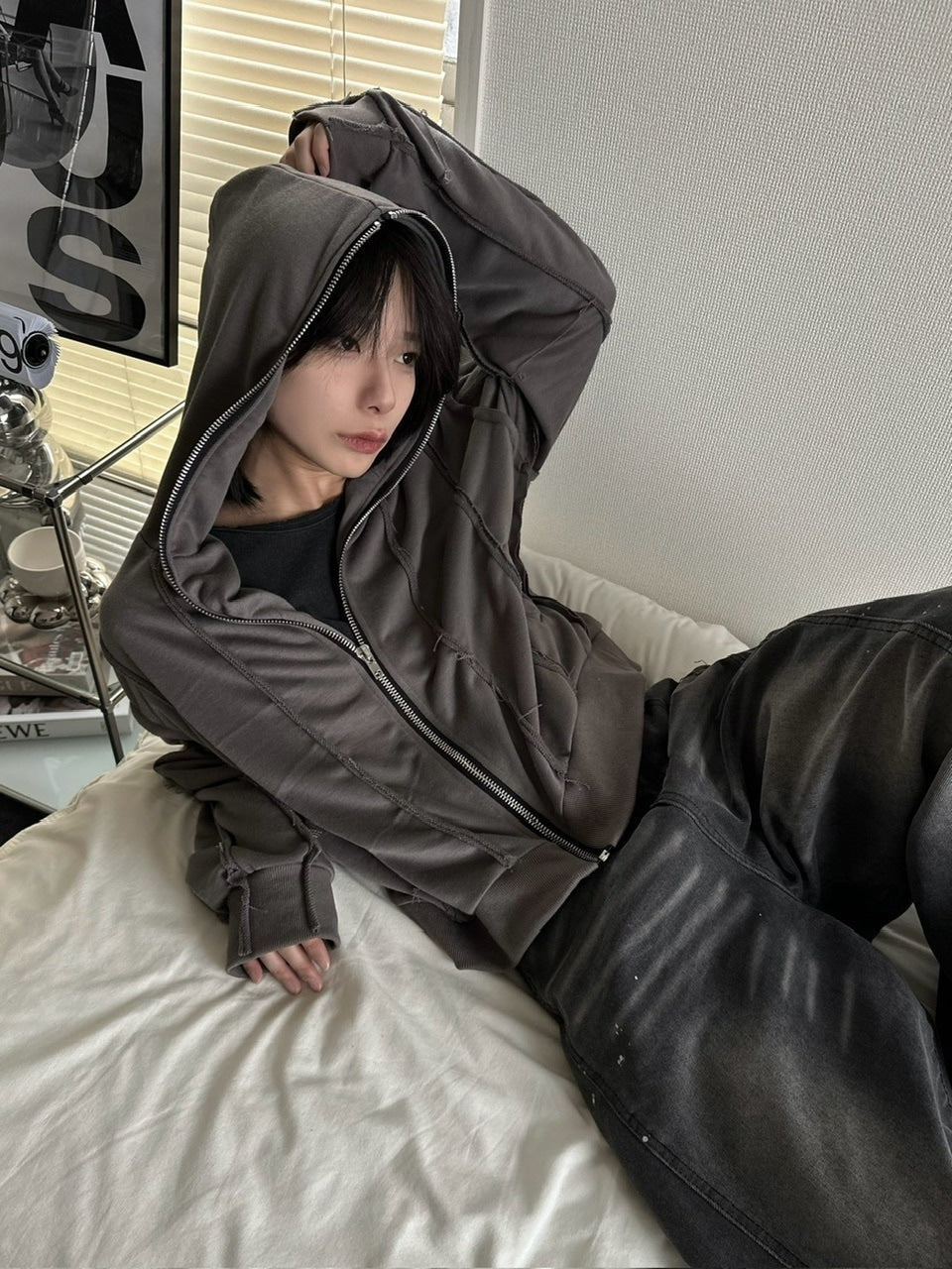 【LUV CODE】full zip up hoodie