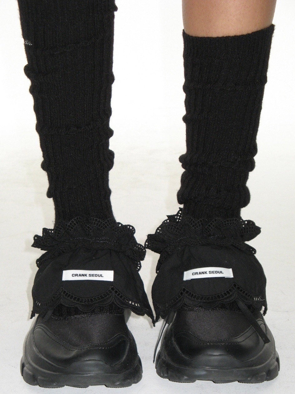 【CRANK】COTTON FRILL SHOE COVER
