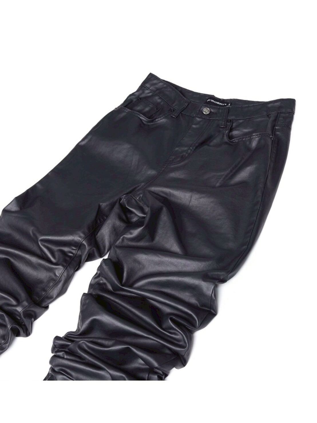 SURGERY】surgery long length double jeans (coated black