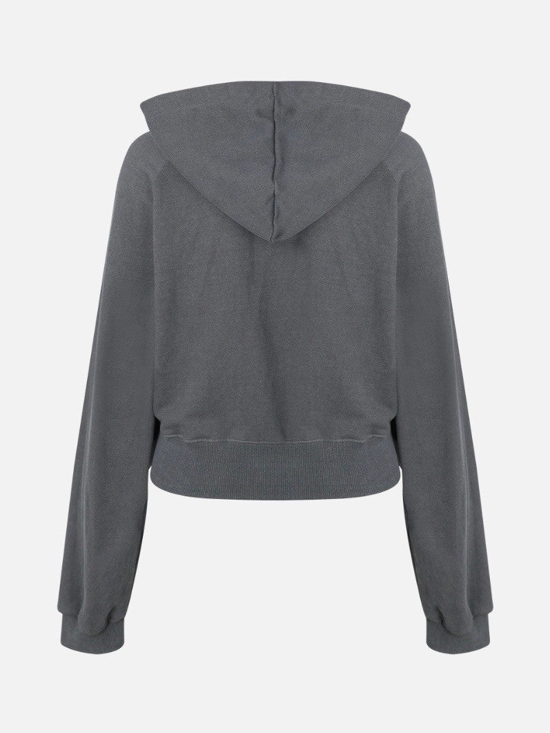 【GATELESS】RIBBON POP ZIPUP HOODIE