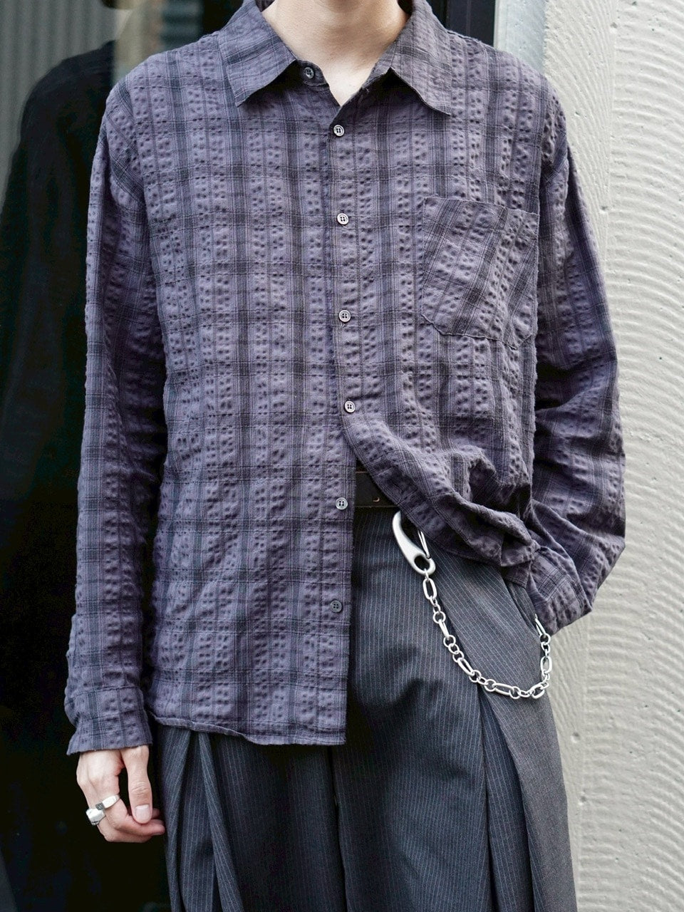 受注制【Chikashitsu +】antique silver wallet chain