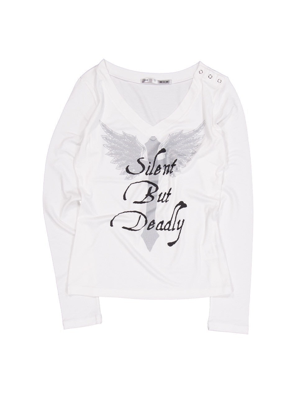 【SETUP‐EXE】V-NECK CROSS TOP