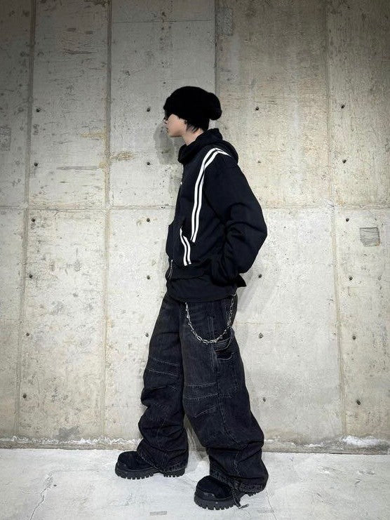 【roaringrad】WASHED DENIM CARPENTER PANTS