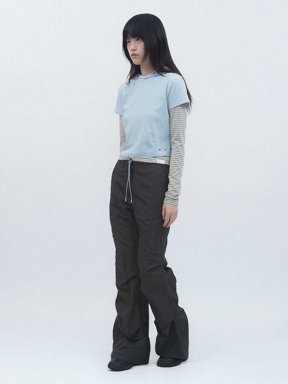 【TUOMIO】TUCKED BOOTSCUT PANTS