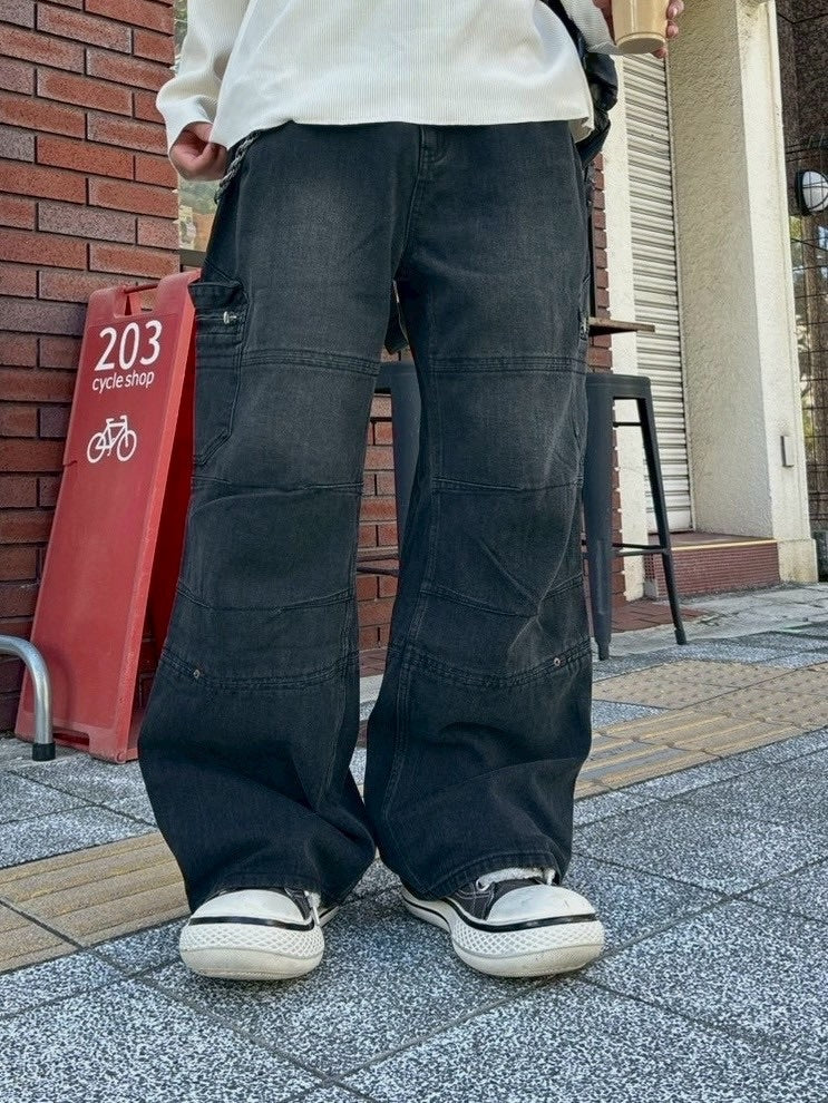 大阪店WEB限定受注制【Chikashitsu +】straight fit carpenter denim pants