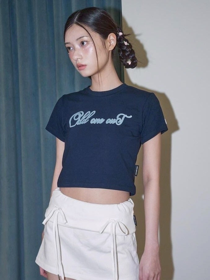【ODDONEOUT】TWO TONE LOGO T-SHIRTS