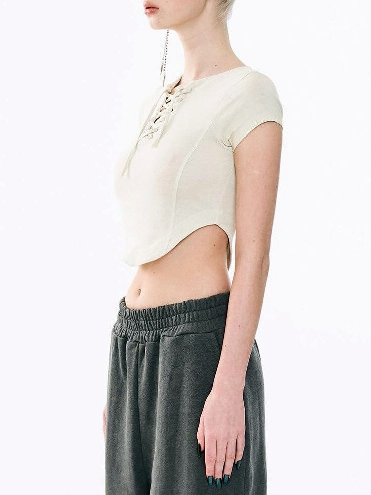 【ODDONEOUT】Washing pigment Vneck top / 【オッドワンアウト】ウォッシングピグメントVネック半袖Tシャツ