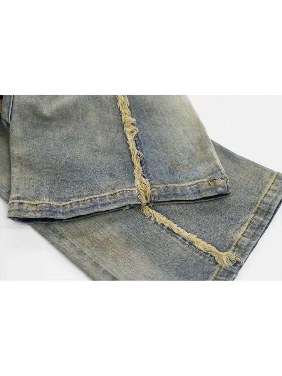 【Cest Nous】Fading throughout Denim jeans / 【セヌー】ウォッシングフレアデニムパンツ