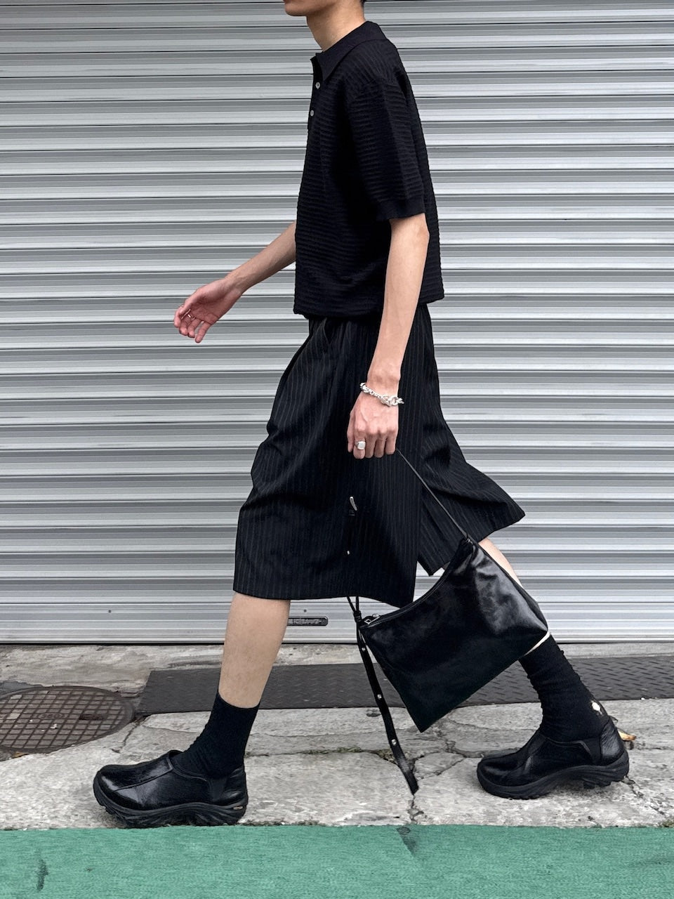 東京店WEB限定受注制【Chikashitsu +】Dry-Touch Rib Knit Polo (2color)