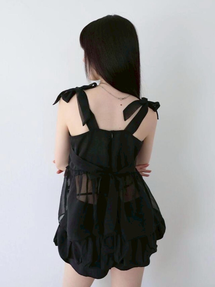 【Uglyshadow】ORGANZA RIBBON BLOUSE