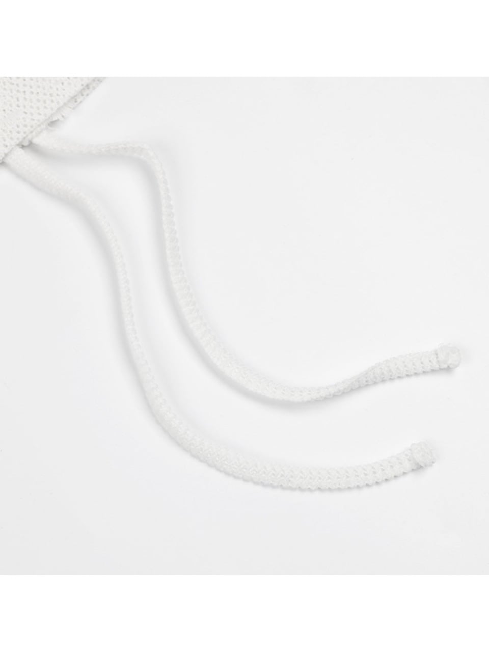 【FANCY CLUB】Lace Ribbon Shirring Beanie / 【ファンシークラブ】レースリボンシャーリングニット帽子