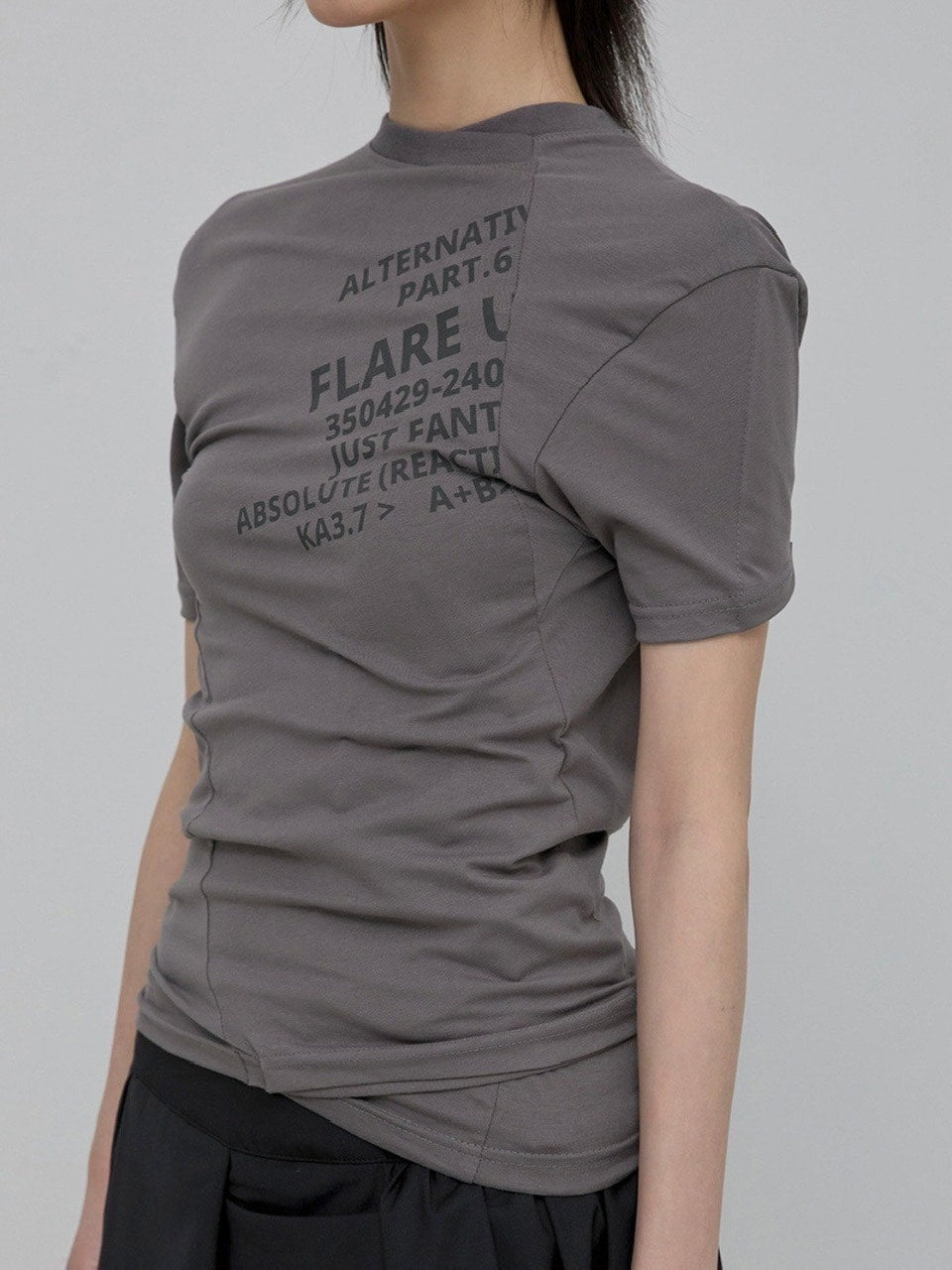 【FLAREUP】Asymmetrical Layered T-Shirt