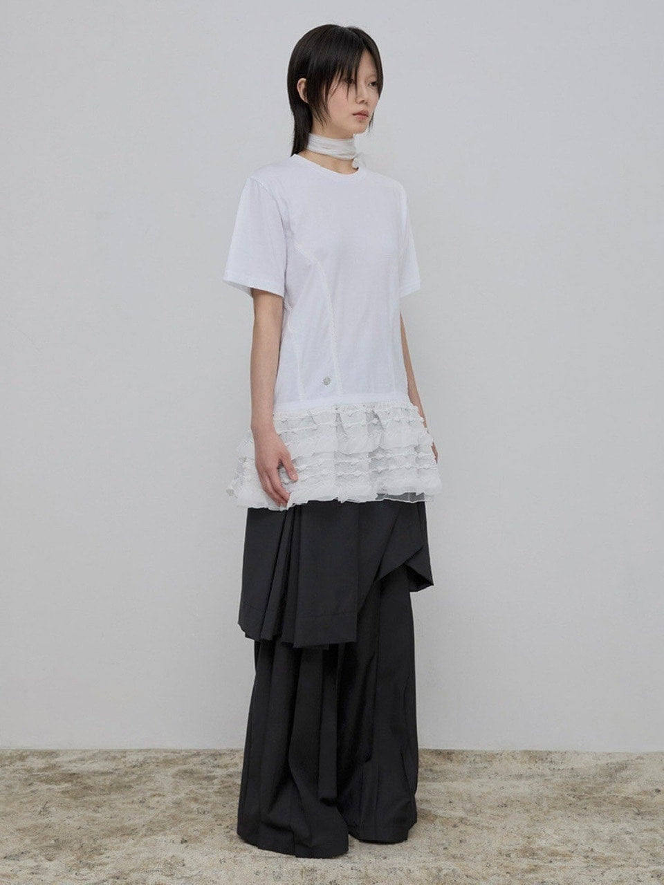 【FLAREUP】Layered Lace T-Shirt