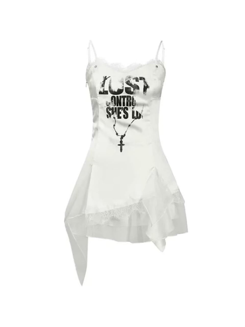 【Cest Nous】Satin Lace Camisole Dress / 【セヌー】サテンレースキャミワンピース