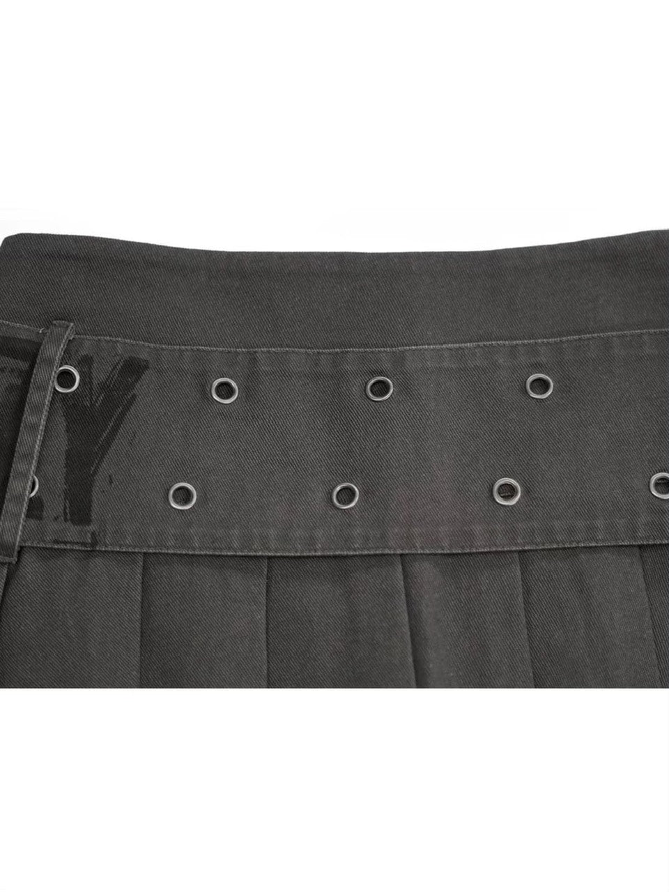 【Cest Nous】Printed Belted Pleated Skirt