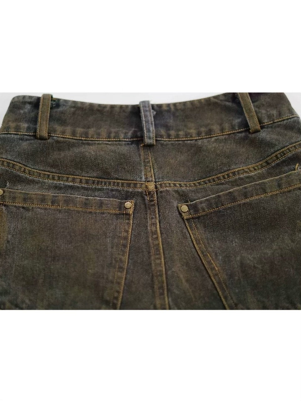 【Cest Nous】Denim Capri Pants