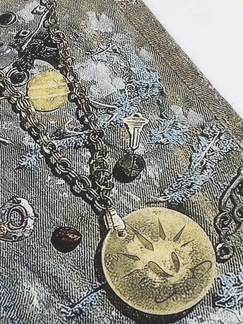 【DND4DES】GEMS ROTTEN DISTRESSED FLARED JEANS