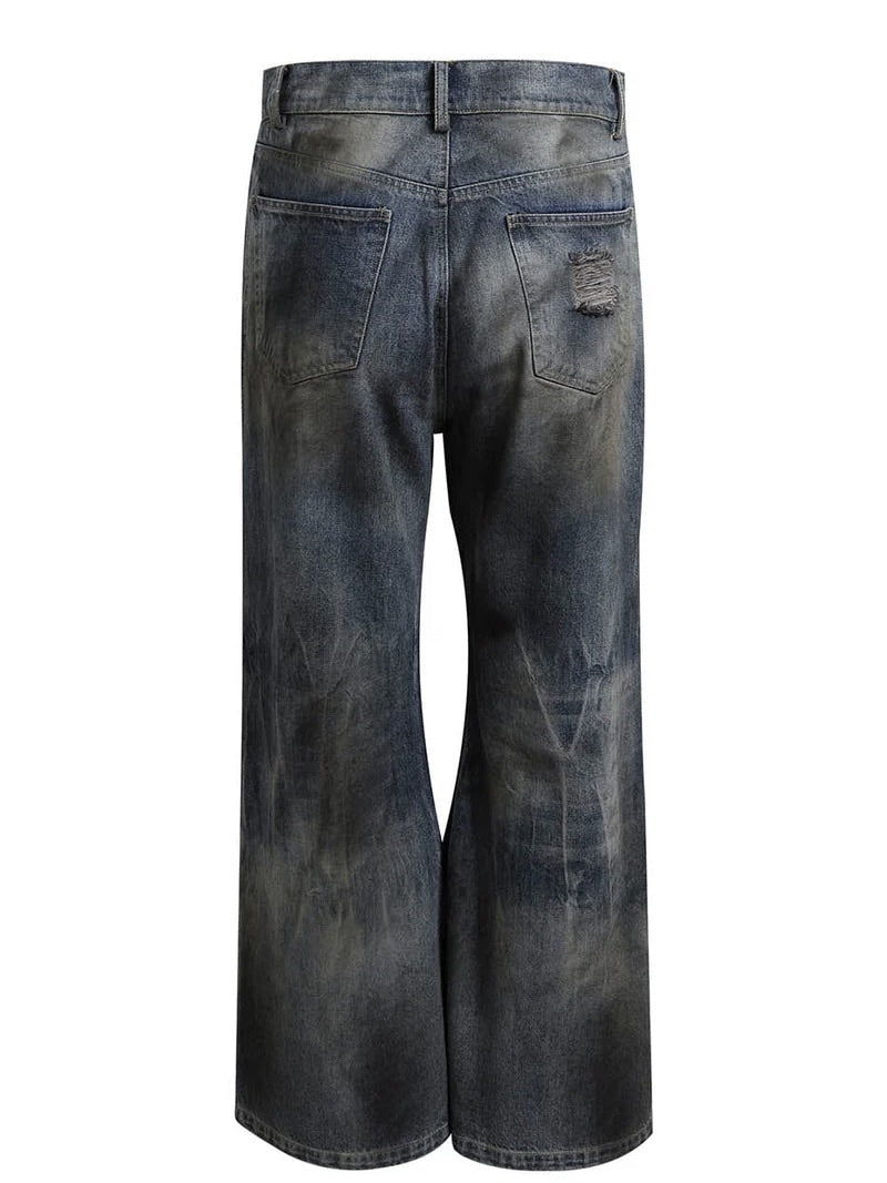 【DND4DES】DISTRESSED DUSTY FLARED JEANS