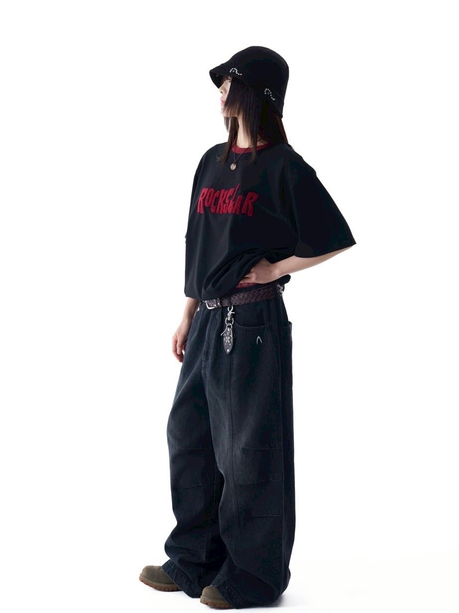 【AAKAM】ROCKSTAR Boucle Half Top