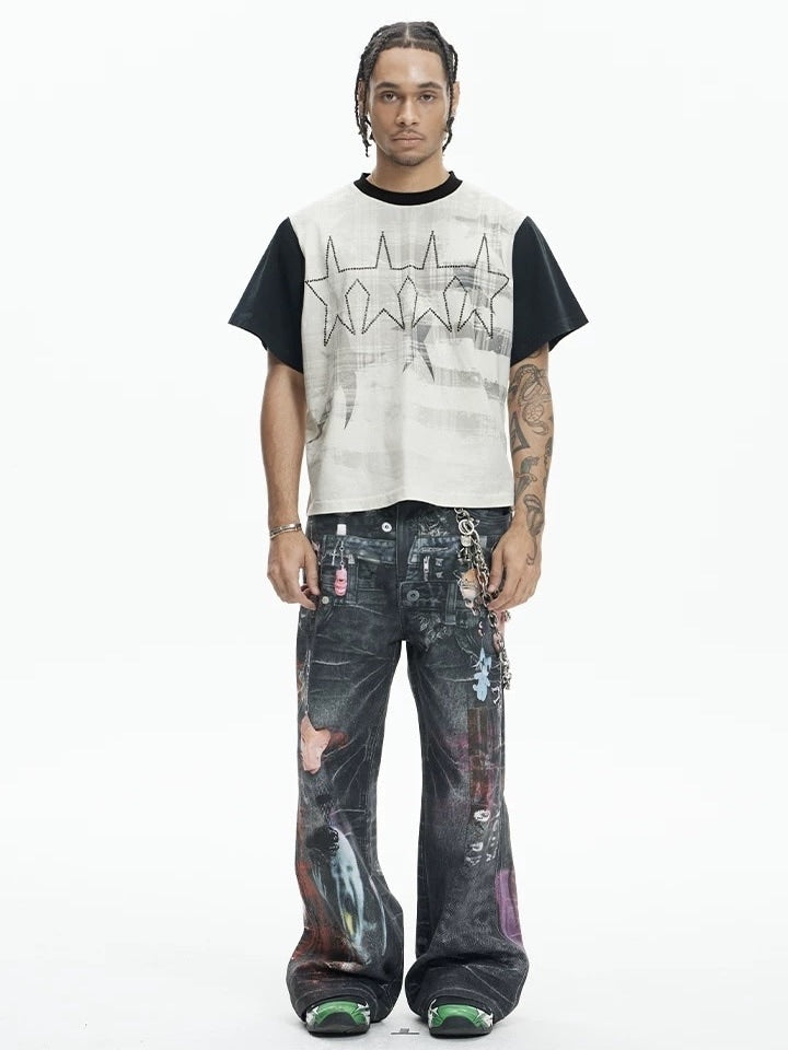 【DND4DES】MULTI-WAIST PENDANT GRAPHIC PANTS