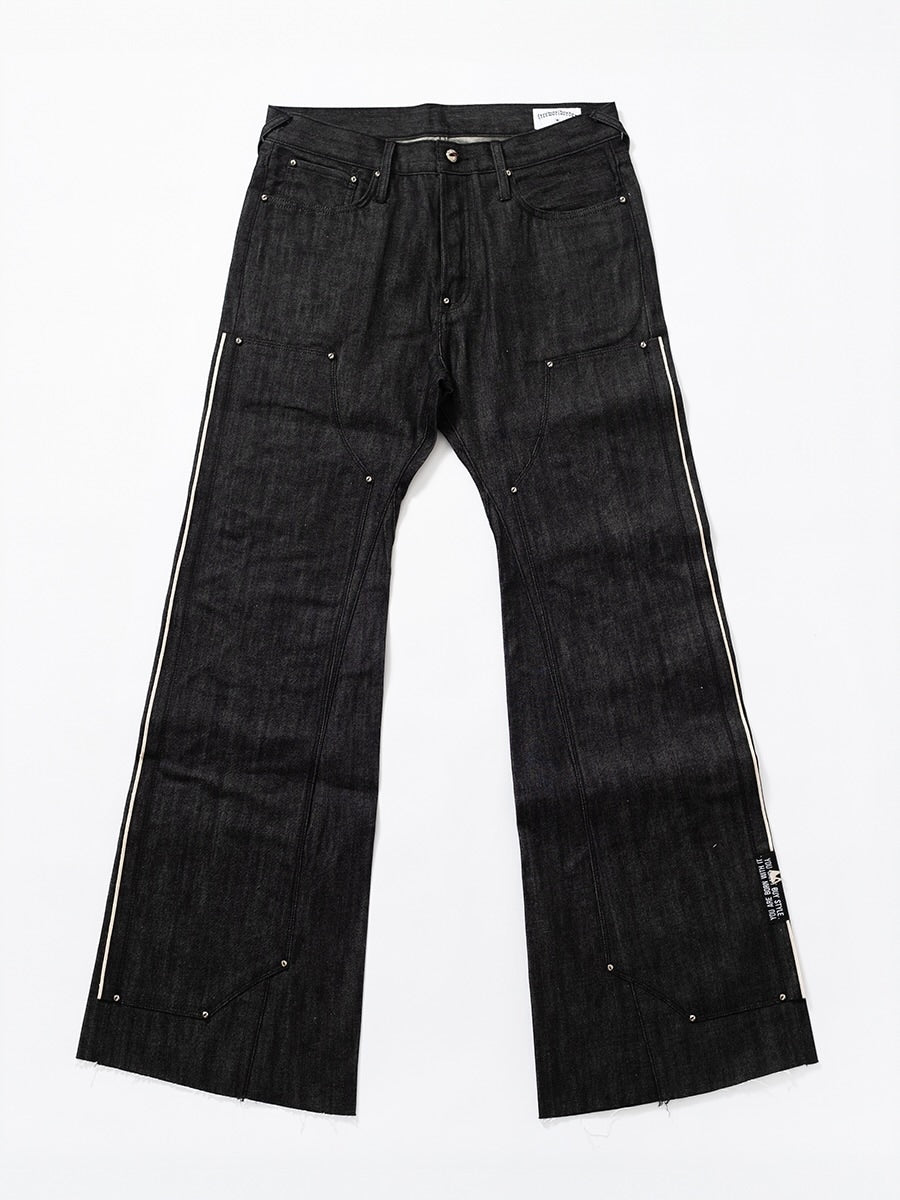【F.V.V.O】RED SELVEDGE EMBROIDERED RAW DENIM JEANS