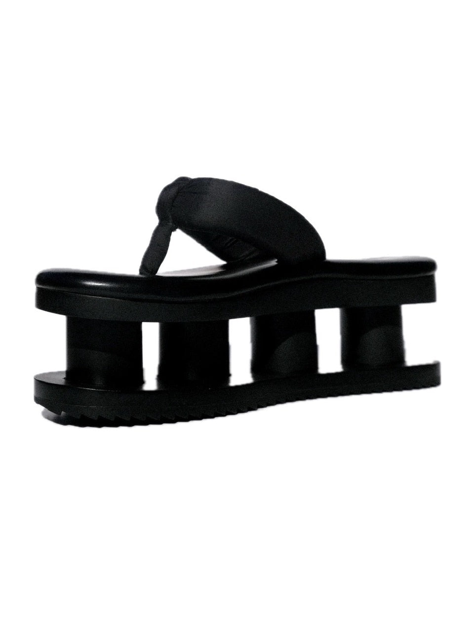 【ESQAPE】WOODEN PLATFORM SANDAL / 【エスケープ】厚底プラットフォームサンダル