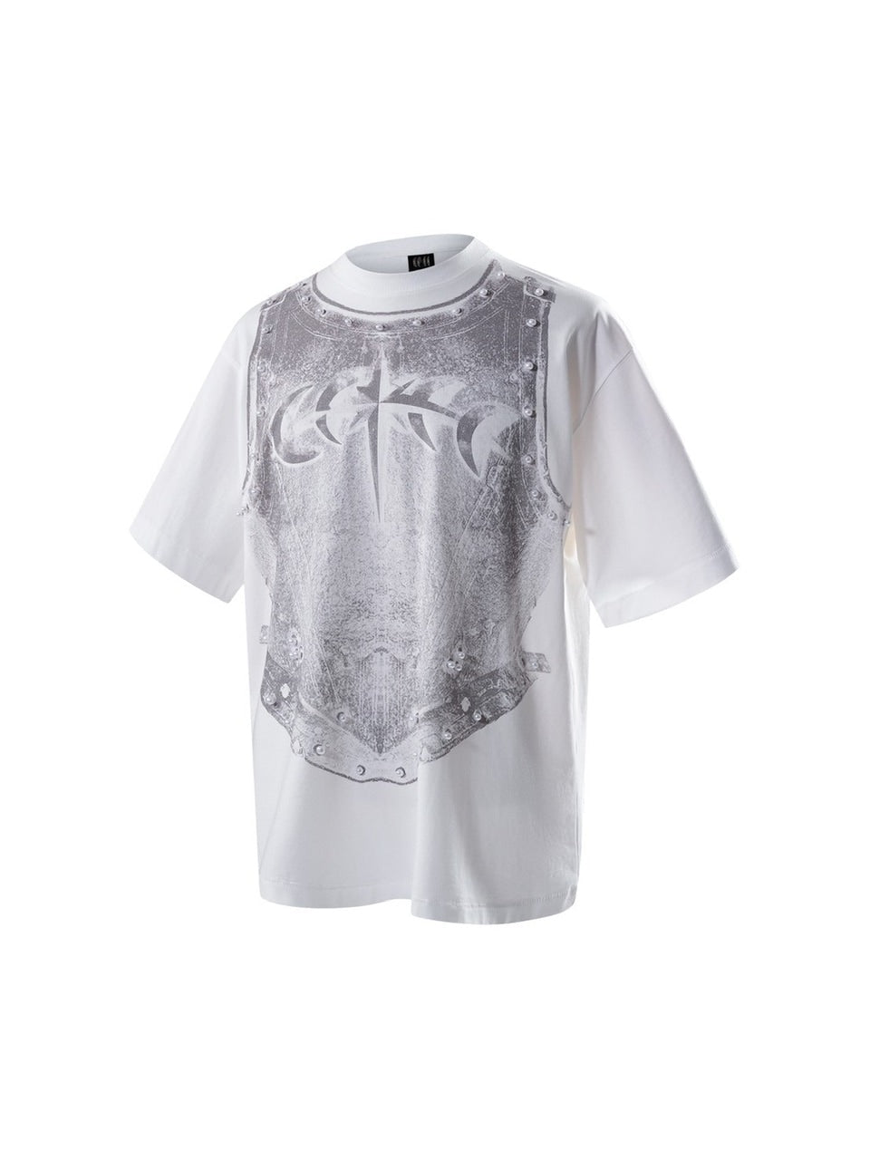 【The Boy Has No Patience】LUMINOUS DAWN PEARL ARMOR TEE / 【ザボーイハズノーペーシェンス】パールアーマーデザイン半袖Tシャツ