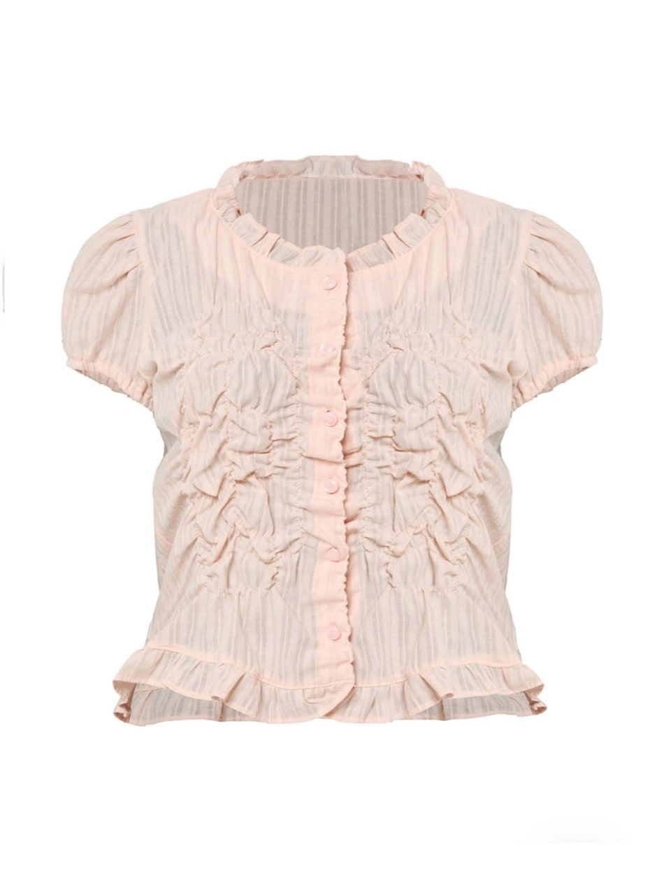 【FLAREUP】Saya Frill Puff Blouse