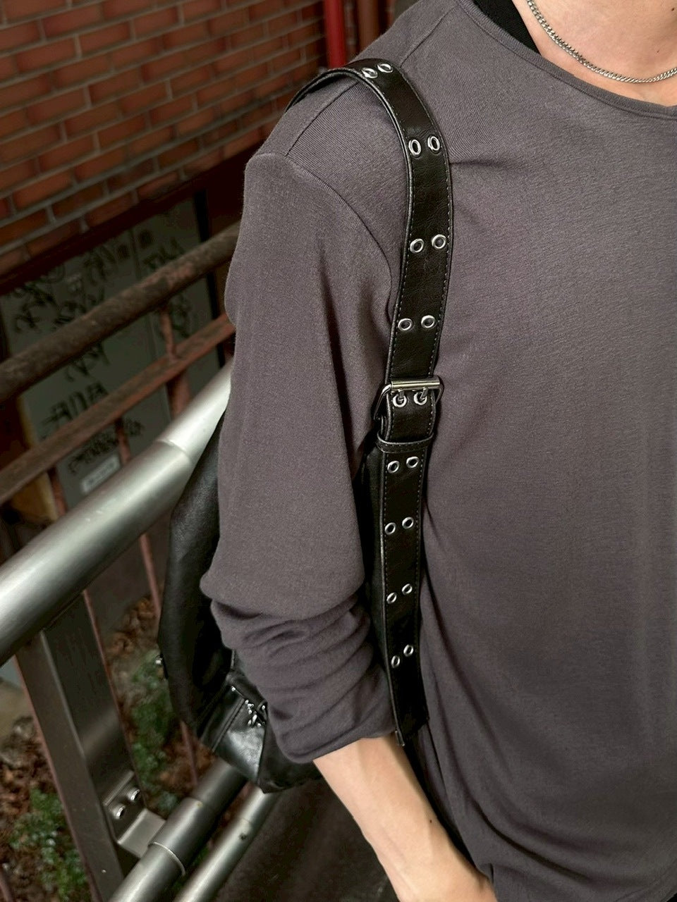 大阪店WEB限定受注制【Chikashitsu +】vintage eyelet shoulder bag / 【チカシツプラス】ビンテージアイレットショルダーバッグ