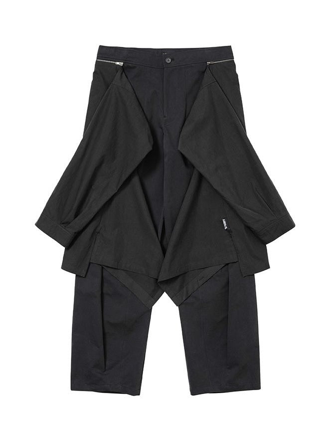 【AJOBYAJO】Shirt Layered Pants / 【アジョバイアジョ】シャツレイヤードスラックスパンツ