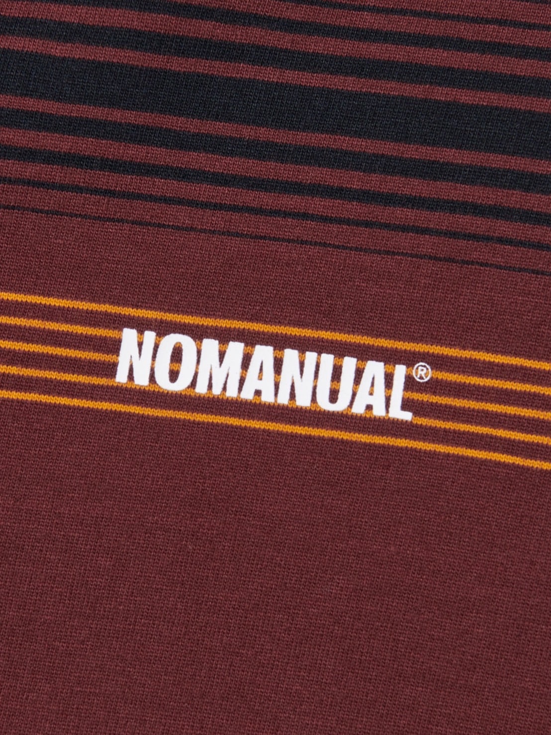 【NOMANUAL】NM STRIPED LONG SLEEVE TEE