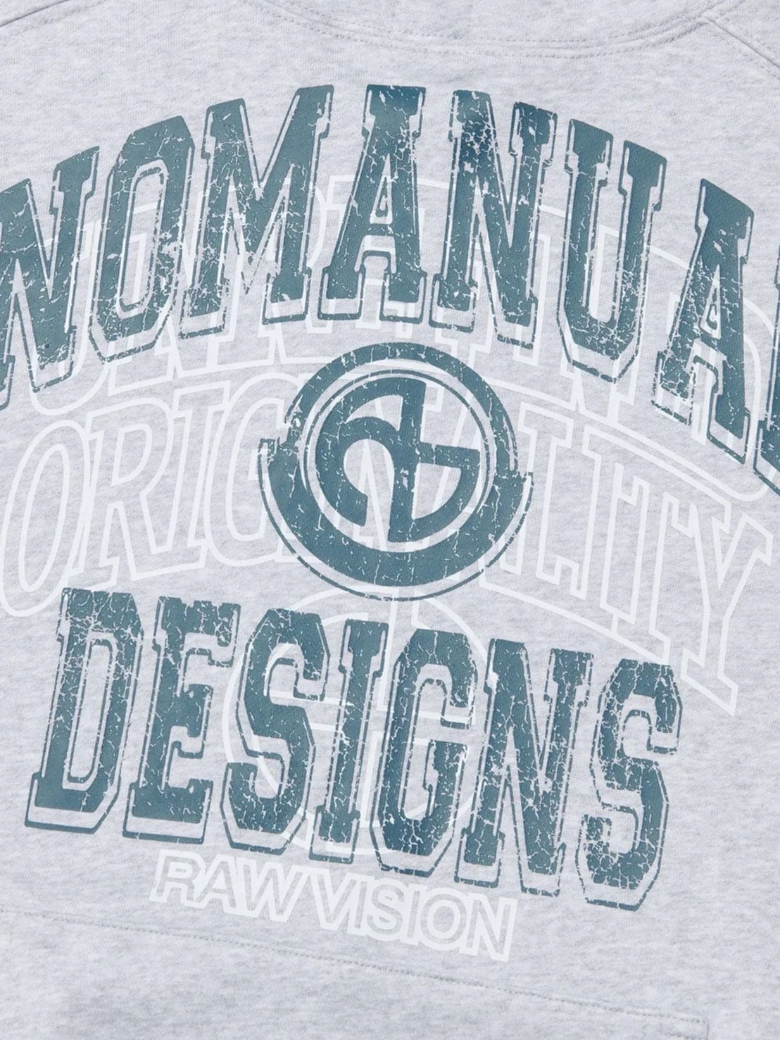 【NOMANUAL】LAYERED ARCH GRAPHIC HOODIE