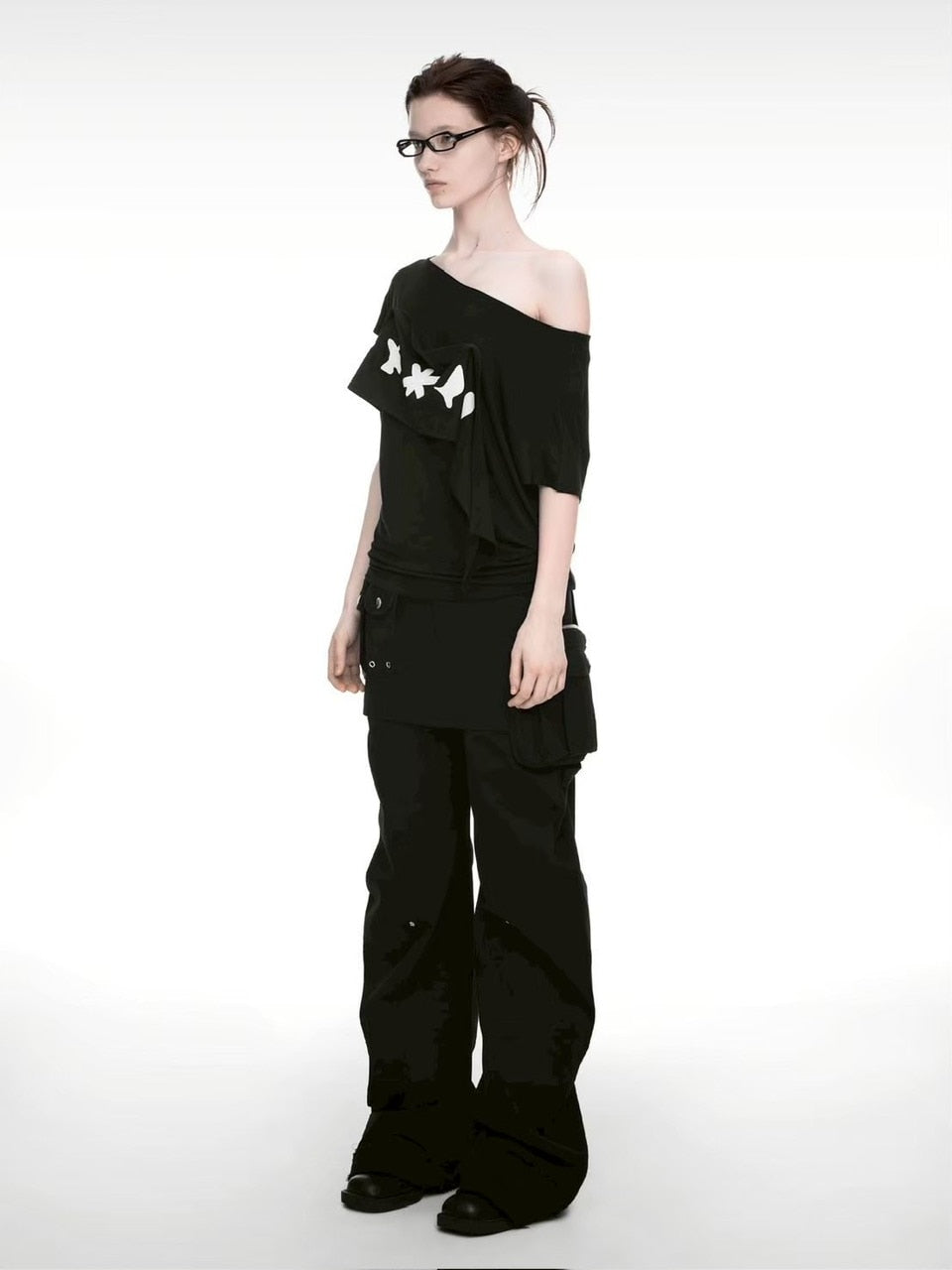 【NACHE】2-WAY PRINTED LOOSE T-SHIRT