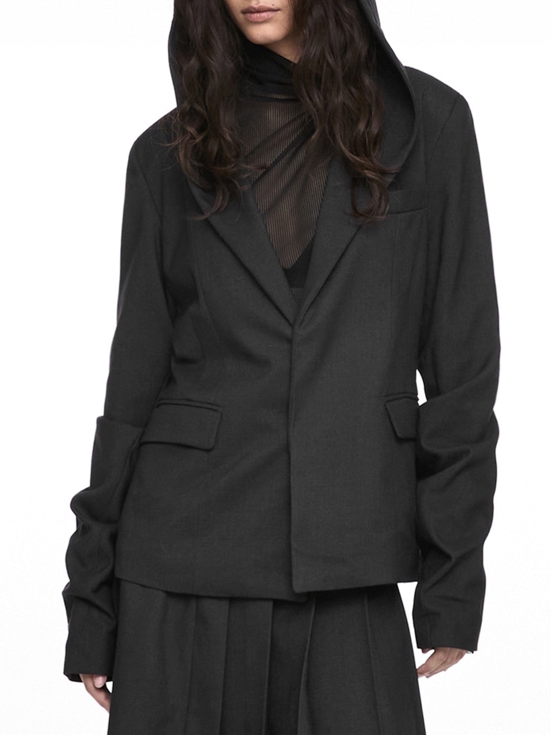 【NACHE】MAGNETIC HOODIE BLAZER