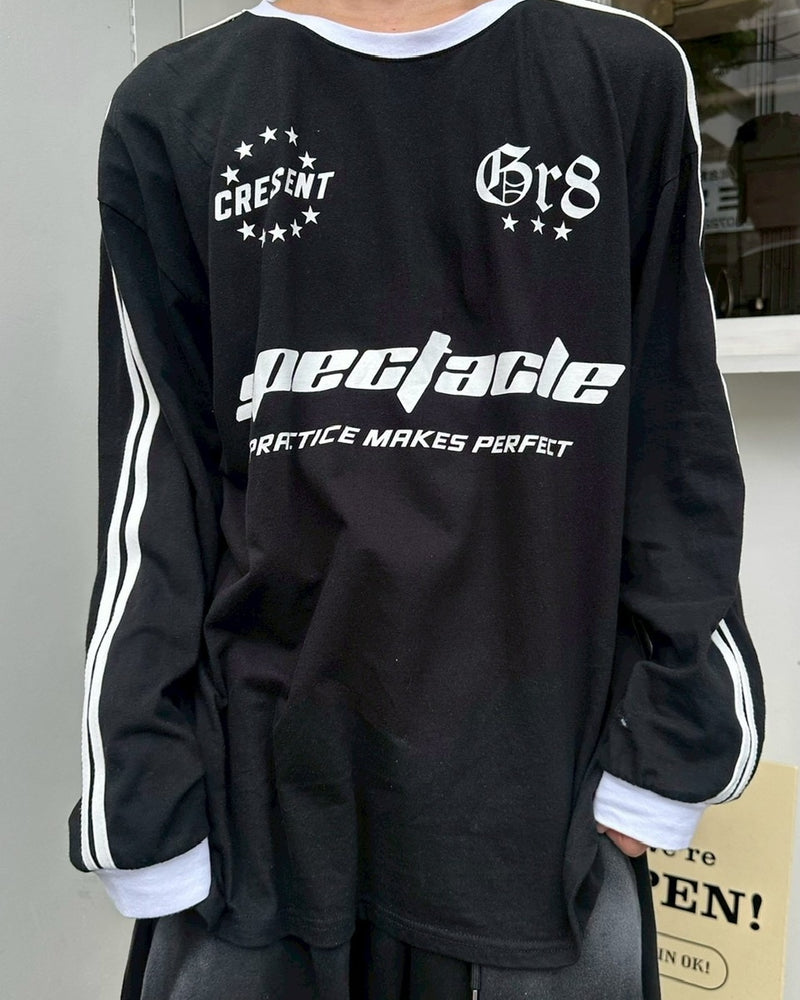受注制【LUV CODE】sports long sleeve tee (3color)