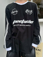 受注制【LUV CODE】sports long sleeve tee (3color)