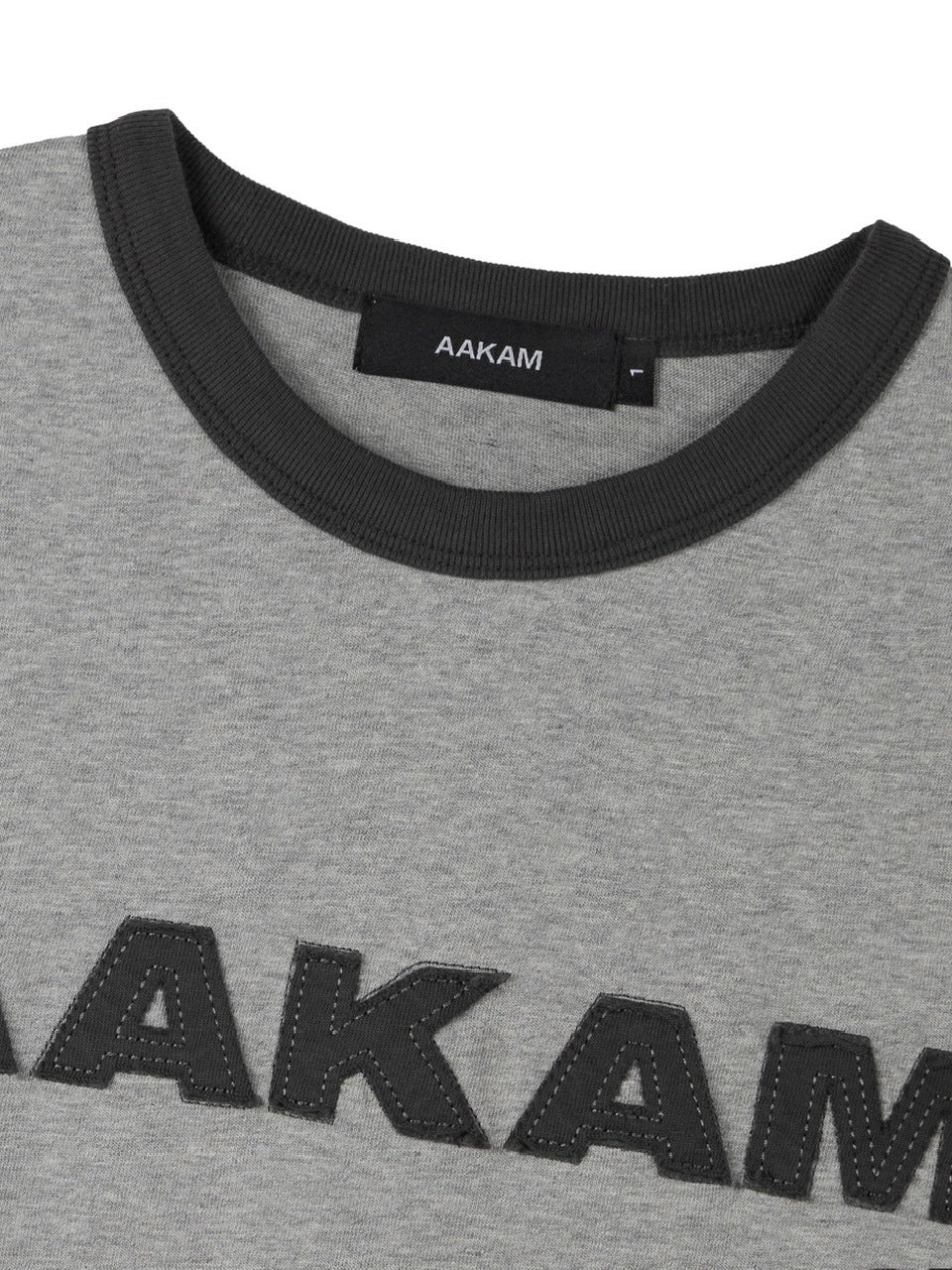 【AAKAM】Logo Patch Ringer Top