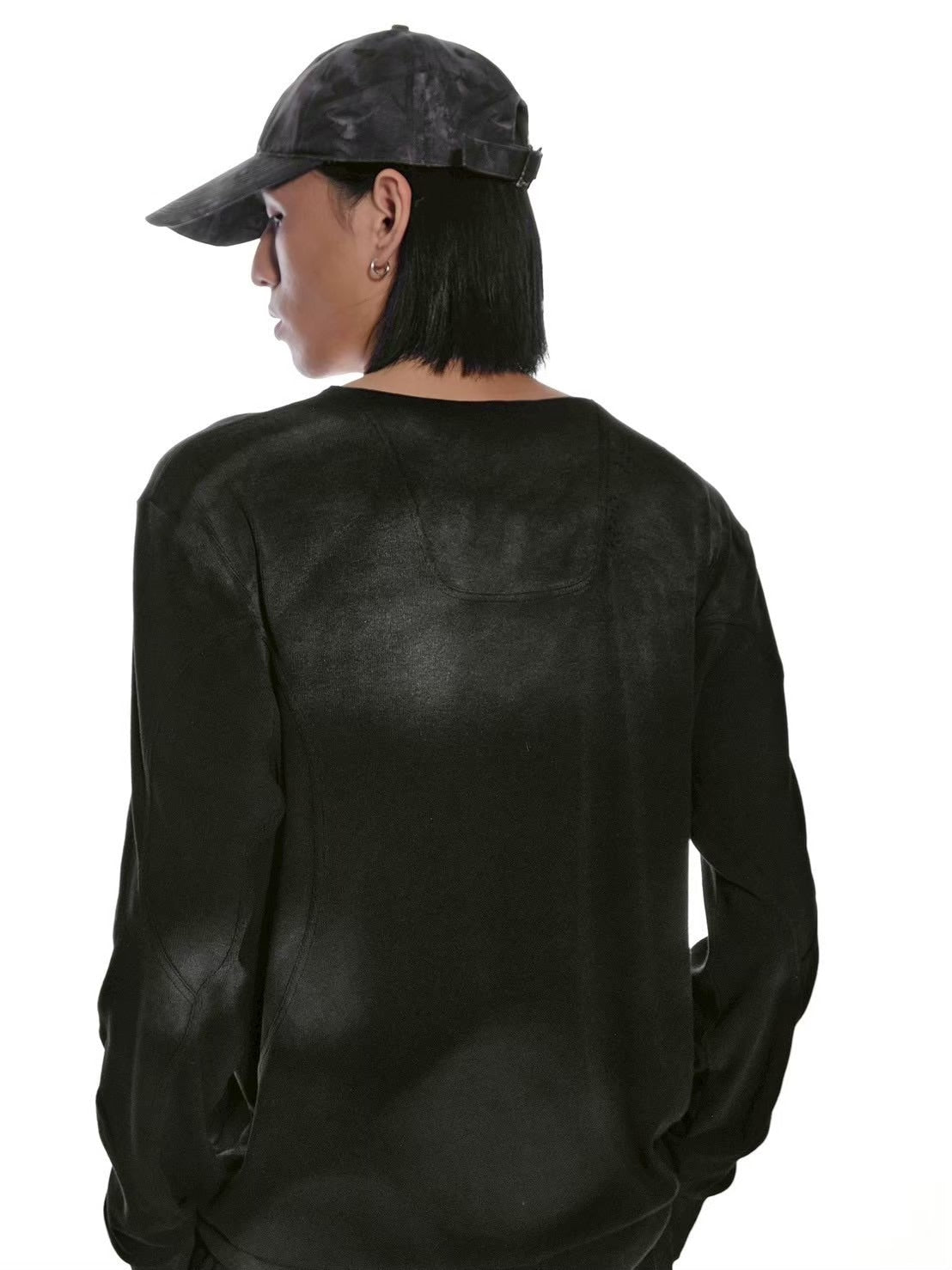 【d5ove】Basic Washed Long-sleeved Tee / 【ダヴ】スモークウォッシュド長袖Ｔシャツ