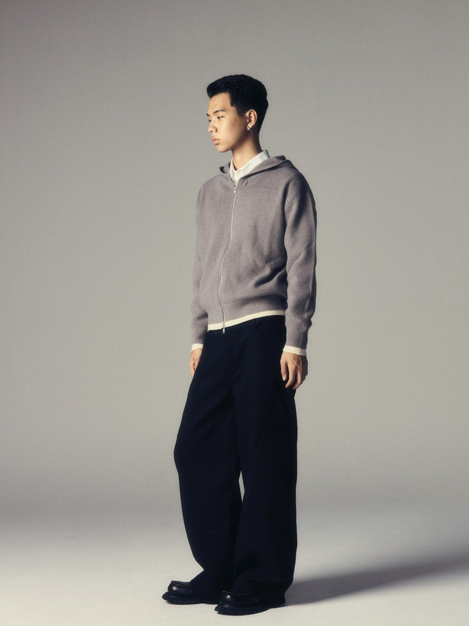 【CS】utility drape wide trousers / 【シーエス】ユーティリティードレープワイドトラウザーズ