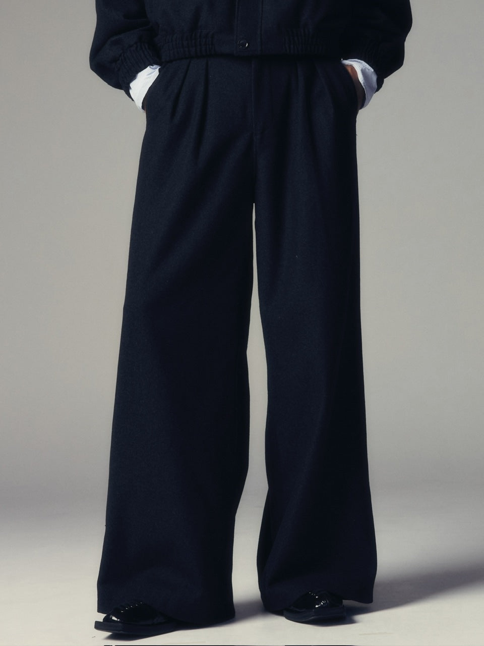 CS】two tuck wool wide trousers – PRESSING WEB SHOP