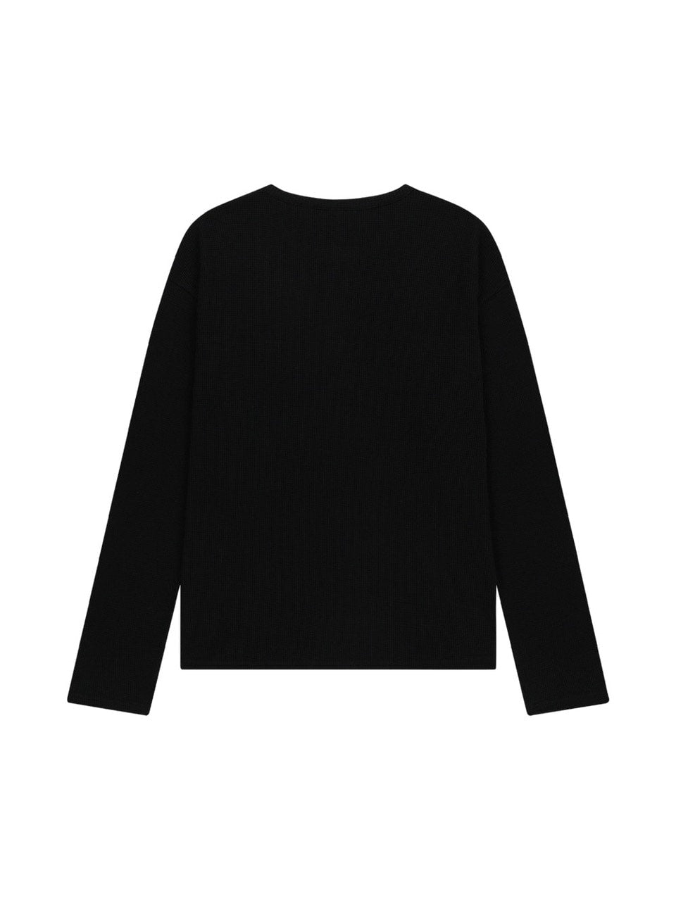 【AAKAM】Waffle Henry Neck Long Sleeve